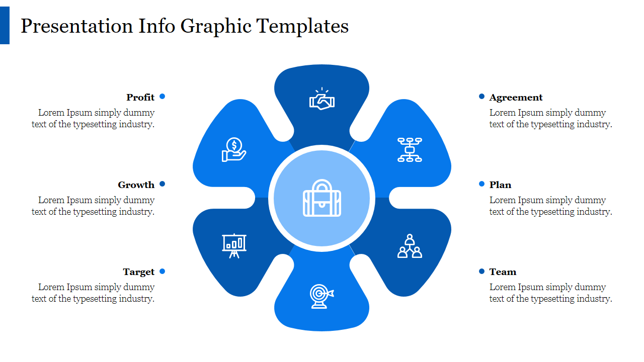 Presentation Info Graphic Templates-Blue